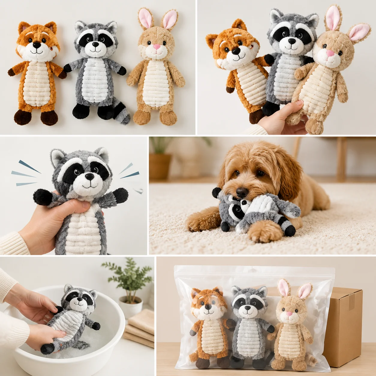Stonmoor Plush Squeak Toy Set - Image 4