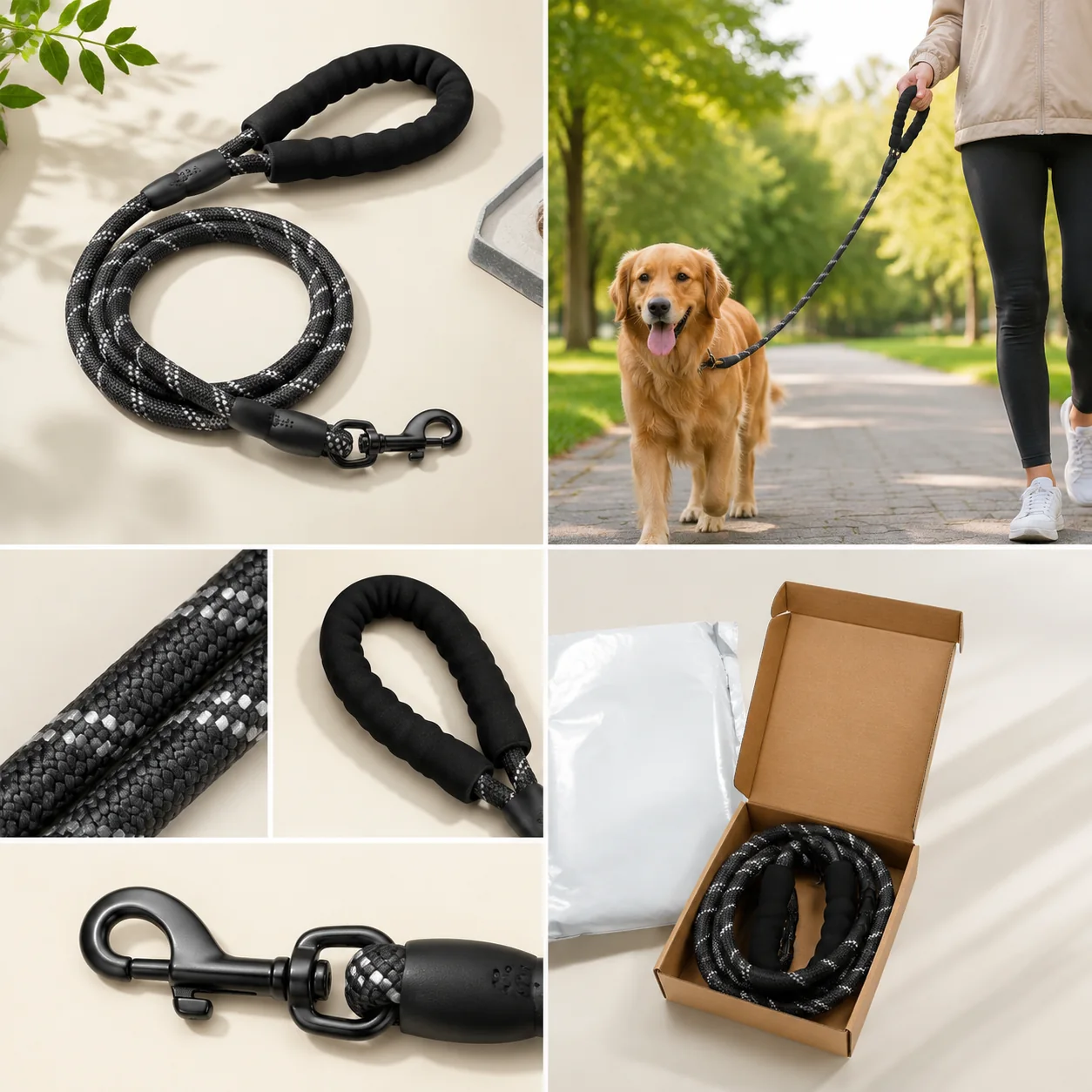 Stonmoor Adjustable Rope Dog Leash - Image 4